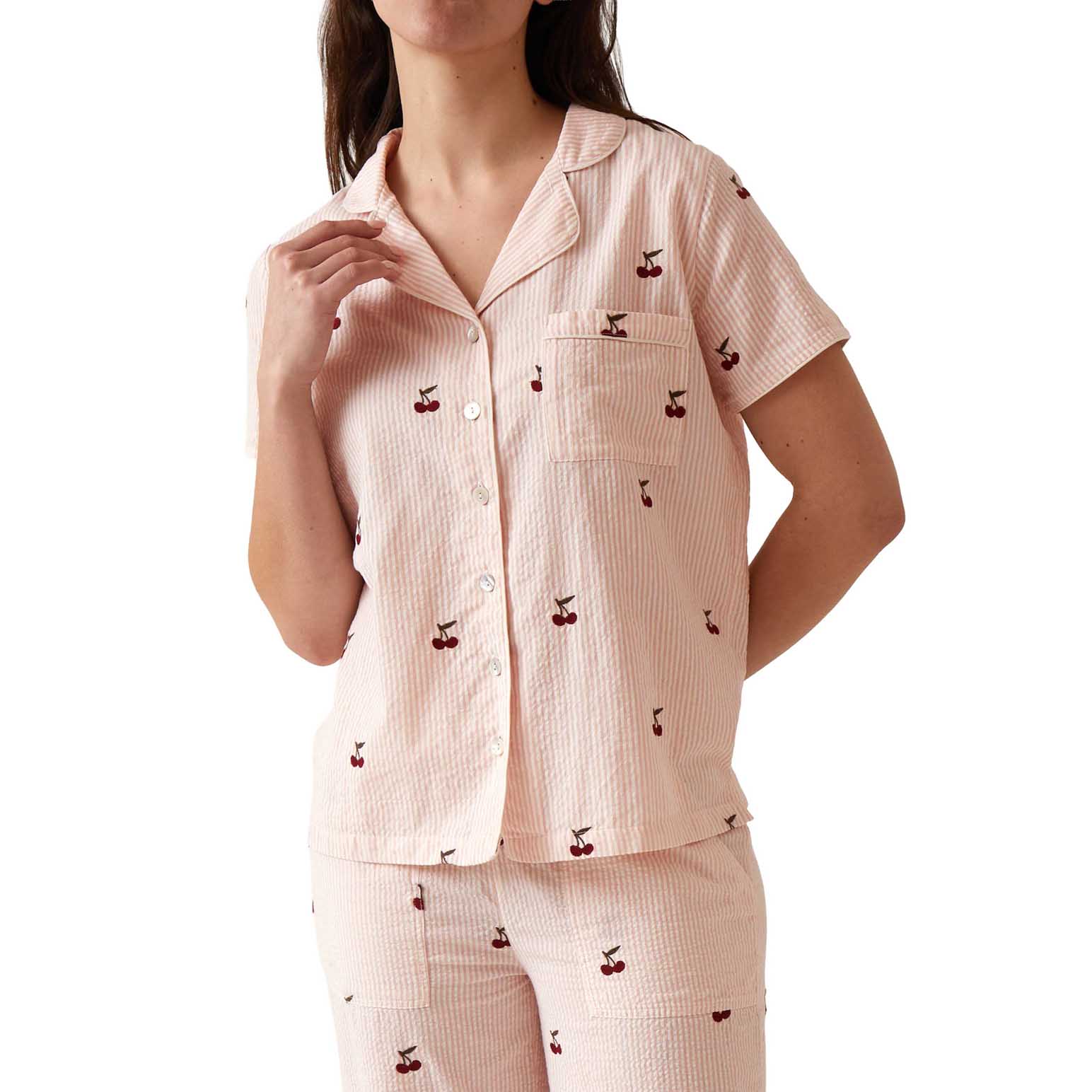 Wallace Cotton Rosa PJ Shirts